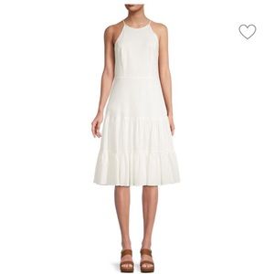 TOMMY HILFIGER Textured Tiered Dress size 6 NWT